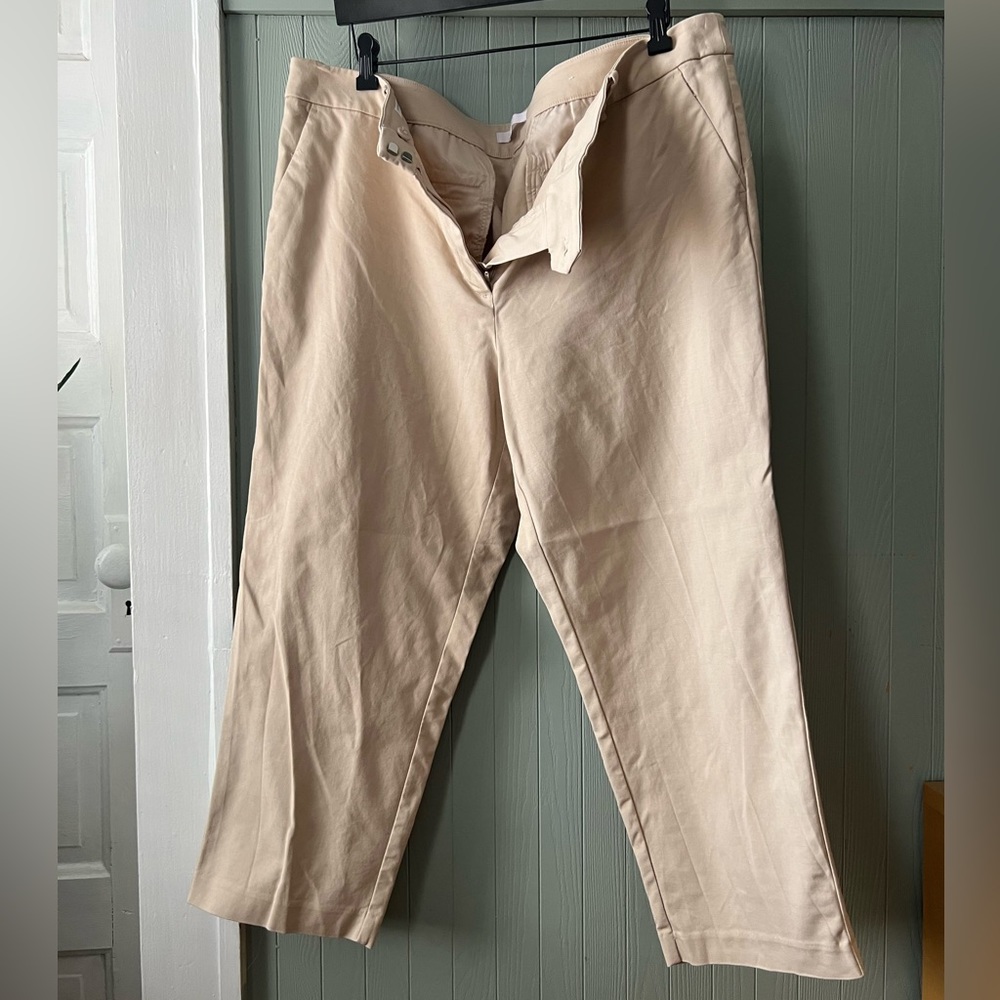 Loft Curvy Riviera Slim Khaki Pant